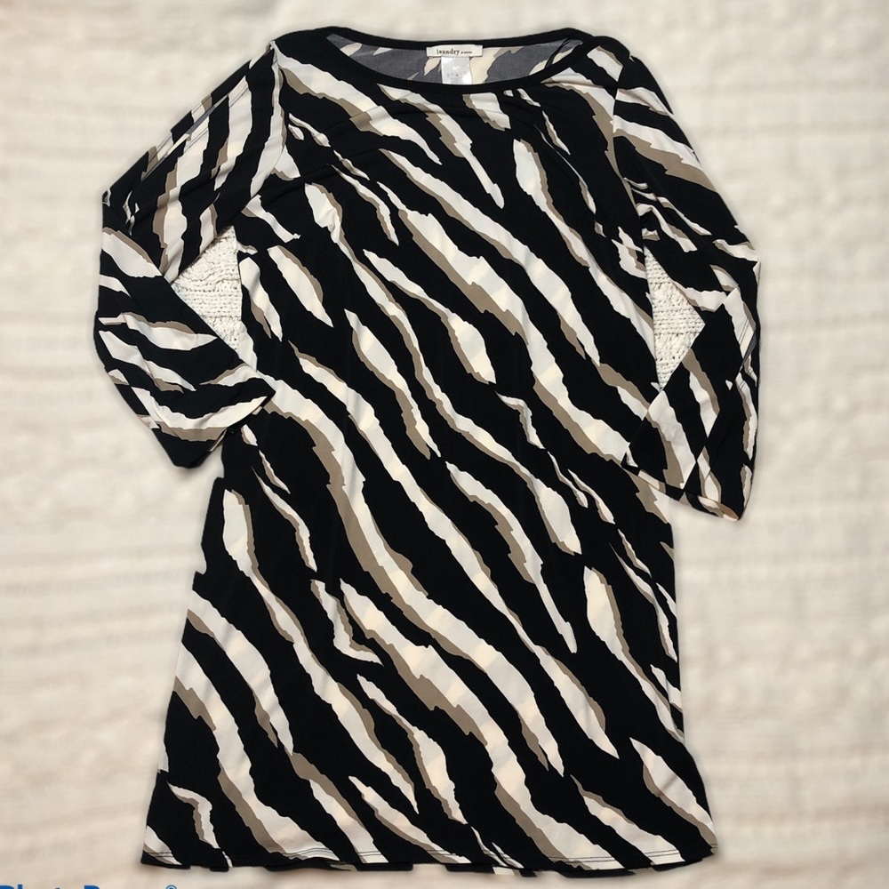 Laundry by Design Cold Shoulder Animal Dress